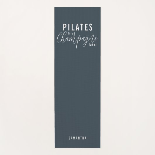 Fun Pilates First Champagne Später Grau Workout Yogamatte (Vorderseite)