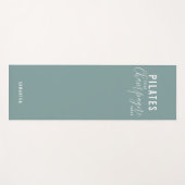 Fun Pilates First Champagne Später grünes Workout Yogamatte (Vorderseite (Horizontal))