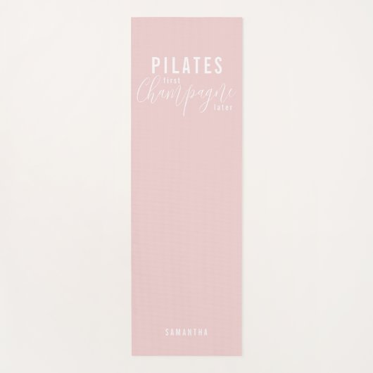Fun Pilates First Champagne Später Pink Workout Yogamatte (Vorderseite)