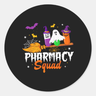 Fun Pills Pharmacy Squad Pharmazeutischer Unterneh Runder Aufkleber