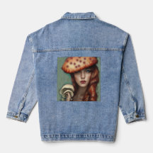 Fun Pilz Lady Blue Denim Jean Jacke Kleidung