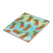 Fun Pineapass Fruit Pattern Wasserfarben Kunst Str Fliese (Seite)