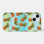 Fun Pineapass Fruit Pattern Wasserfarben Kunst Str iPhone 15 Hülle (Rückseite (Horizontal))