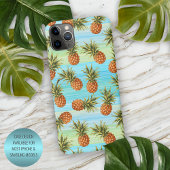 Fun Pineapass Fruit Pattern Wasserfarben Kunst Str iPhone Hülle