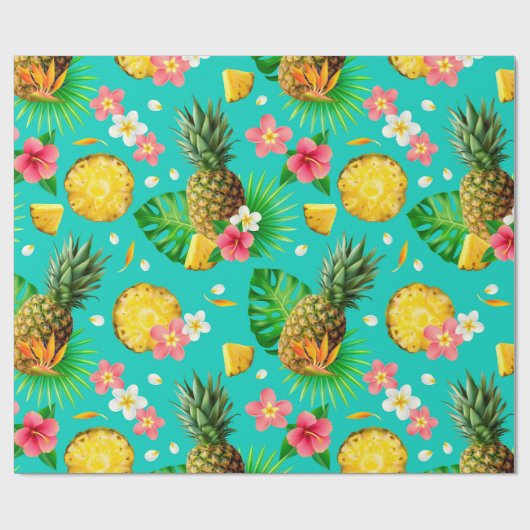 Fun Pineaple Geschenkpapier (Flach)