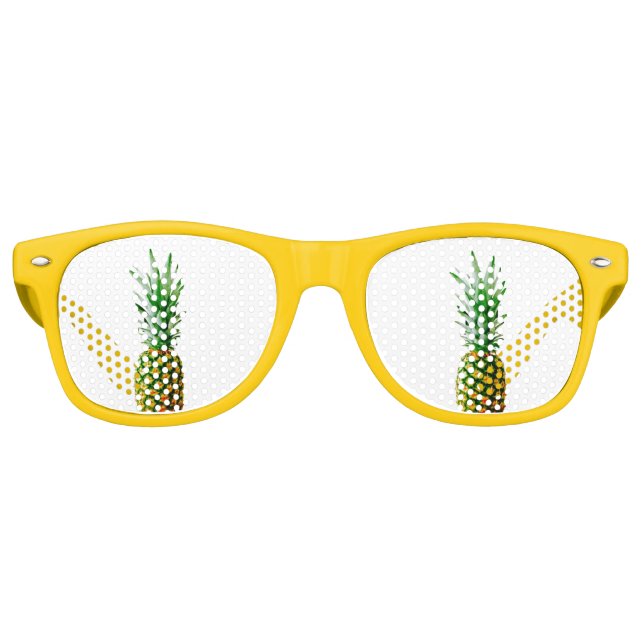 Fun Pineaple Piña 4Helen Partybrille (Vorderseite)