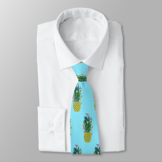 Fun Pineapple Christmas Trees Neck Ties Krawatte (Gebunden)