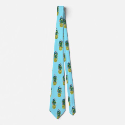 Fun Pineapple Christmas Trees Neck Ties Krawatte (Vorderseite)