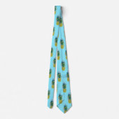 Fun Pineapple Christmas Trees Neck Ties Krawatte (Rückseite)
