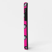 Fun Pinguine über Hot Pink Pattern Case-Mate iPhone Hülle (Hinten/Links)