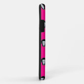 Fun Pinguine über Hot Pink Pattern Case-Mate iPhone Hülle (Hinten/Rechts)
