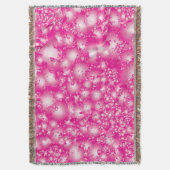 Fun PINK Abstrakt Ink Super Splash Muster Decke (Vorderseite Vertikal)