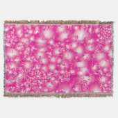 Fun PINK Abstrakt Ink Super Splash Muster Decke (Vorderseite)