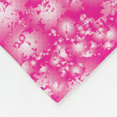 Fun PINK Abstrakt Ink Super Splash Muster Fleecedecke (Ecke)