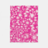 Fun PINK Abstrakt Ink Super Splash Muster Fleecedecke (Vorderseite)
