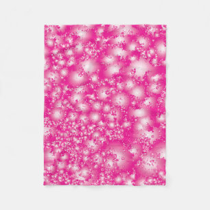 Fun PINK Abstrakt Ink Super Splash Muster Fleecedecke
