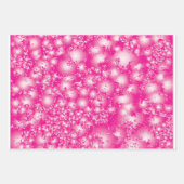 Fun PINK Abstrakt Ink Super Splash Muster Geschenkpapier Set (Vorderseite)