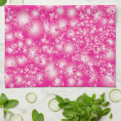 Fun PINK Abstrakt Ink Super Splash Muster Handtuch (Gefaltet)