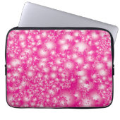 Fun PINK Abstrakt Ink Super Splash Muster Laptopschutzhülle (Vorderseite)