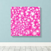 Fun PINK Abstrakt Ink Super Splash Muster Leinwanddruck (Insitu (Holzboden))