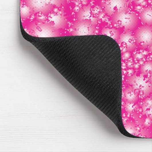 Fun PINK Abstrakt Ink Super Splash Muster Mousepad (Ecke)