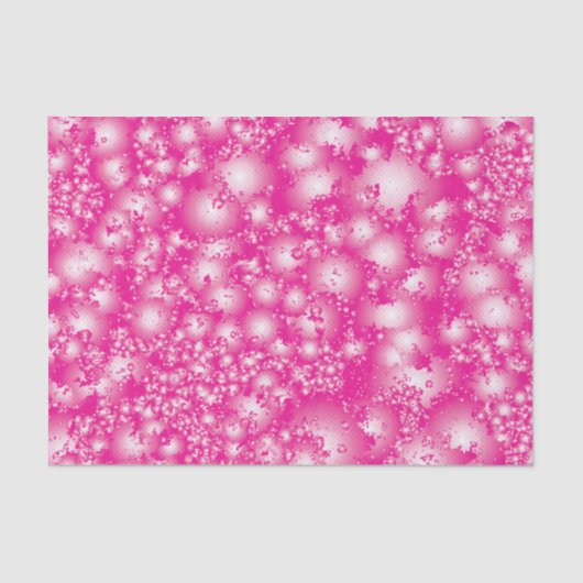 Fun PINK Abstrakt Ink Super Splash Muster Seidenpapier (Vorderseite)