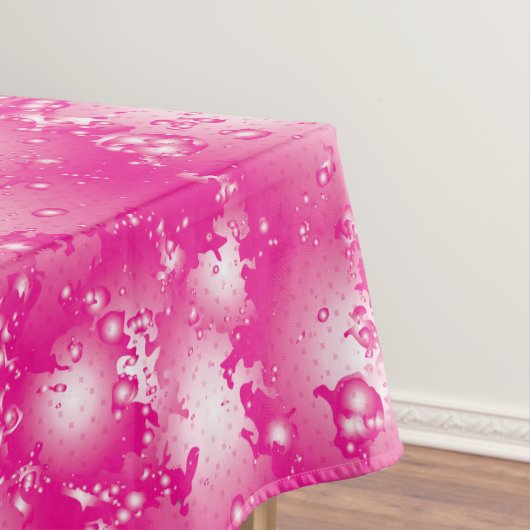 Fun PINK Abstrakt Ink Super Splash Muster Tischdecke (Beispiel)