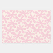 Fun Pink Amoeba Dance Abstrakt Modernes Muster Geschenkpapier Set (Vorderseite 3)