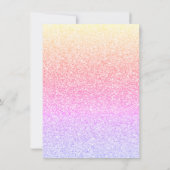 FUN PINK BLACK BALLOON GLITZER ÄNDERN DAS DATUM (Rückseite)