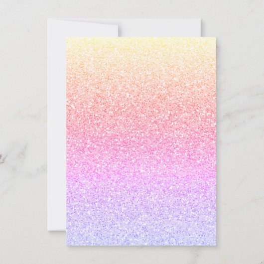 FUN PINK BLACK BALLOON GLITZER ÄNDERN DAS DATUM (Rückseite)