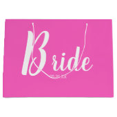 Fun Pink Bride Große Geschenktasche Große Geschenktüte (Vorderseite)