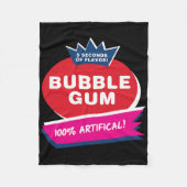 Fun Pink Bubble Gum Halloween Kostüm Fleecedecke (Vorderseite)