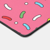 Fun Pink Candy Sprinkles Pattern Schreibtischunterlage (Ecke)