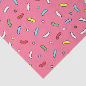 Fun Pink Candy Sprinkles Pattern Seidenpapier (Ausschnitt)