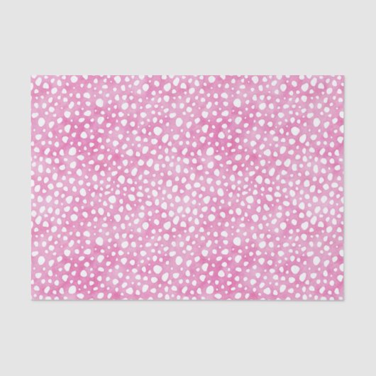 Fun Pink Cheetah Pattern Seidenpapier (Vorderseite)