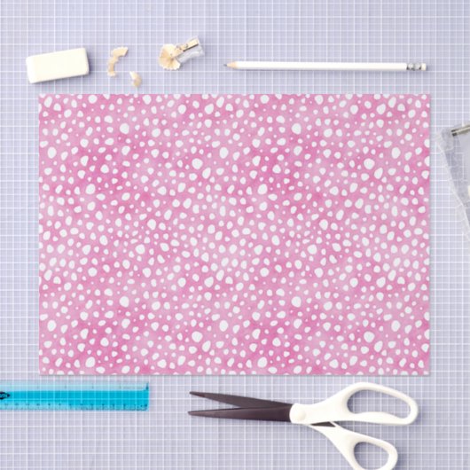 Fun Pink Cheetah Pattern Seidenpapier (Handwerk)