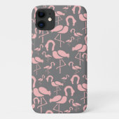 Fun Pink Flamingo Vogelkunst Case-Mate iPhone Hülle (Rückseite)