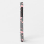 Fun Pink Flamingo Vogelkunst Case-Mate iPhone Hülle (Hinten/Links)