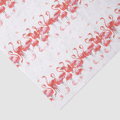 Fun Pink Flamingos Muster Seidenpapier (Ausschnitt)