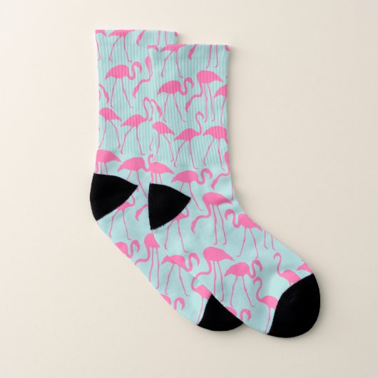 Fun Pink Flamingos Muster Socken (Paar)