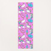 Fun Pink funkelnde magische Regenbogen-Einhorn-Kit Yogamatte (Vorderseite)