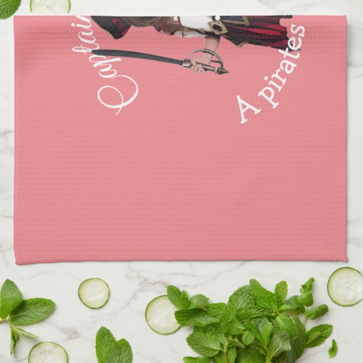 Fun Pink Girl Geschirrtuch (Gefaltet)