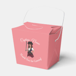 Fun Pink Girl Pirate Gevor Box Geschenkschachtel