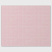 Fun Pink Hahnentrittmuster Geschenkpapier (Flach)