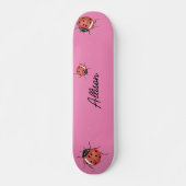 Fun pink Ladybug Skateboard (Vorne)