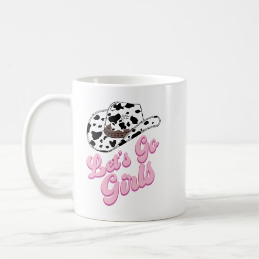 Fun Pink Let's Go Girls Country Kaffeetasse (Links)