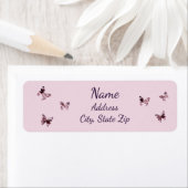 Fun Pink Lila Satin Butterfets Musteradresse (Insitu)