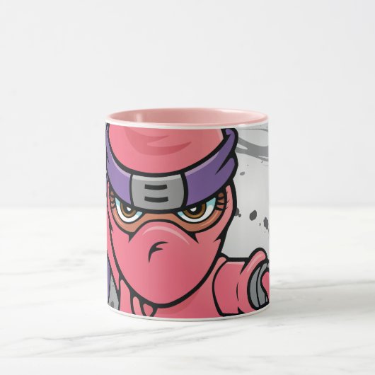 Fun Pink Ninja Tasse (Zentrum)