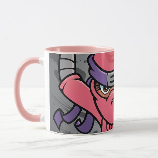 Fun Pink Ninja Tasse (Links)