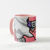 Fun Pink Ninja Tasse (Vorderseite Links)